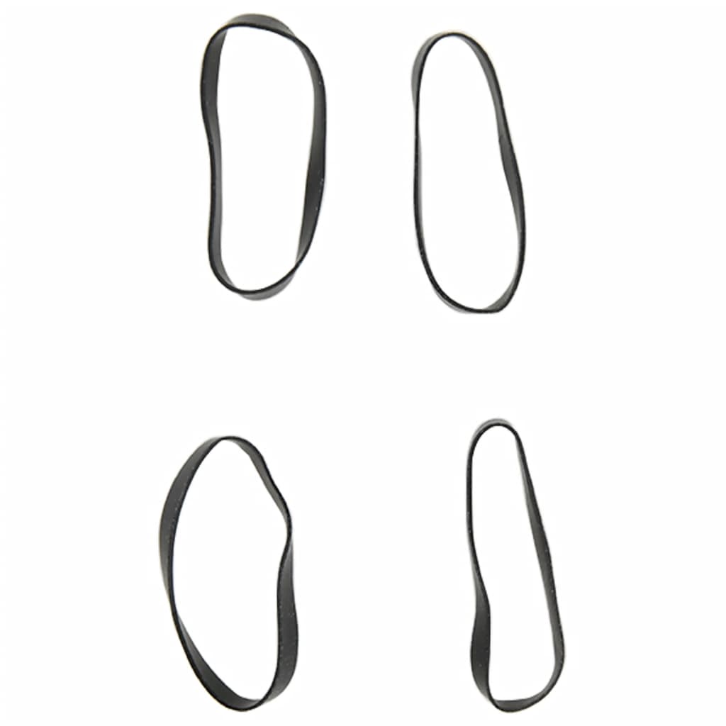 Manelastikker til heste 400 stk. silikone sort - number 8.