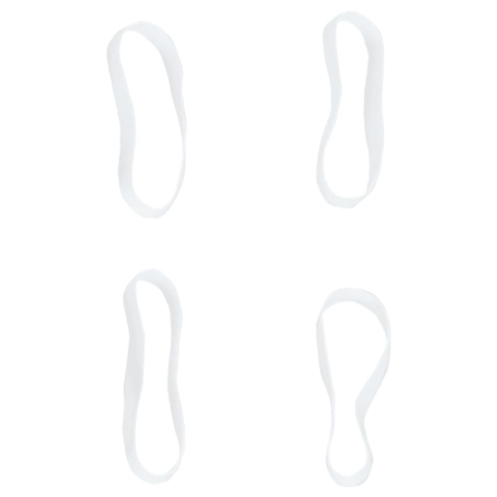 Manelastikker til heste 2500 stk. silikone hvid - number 6.