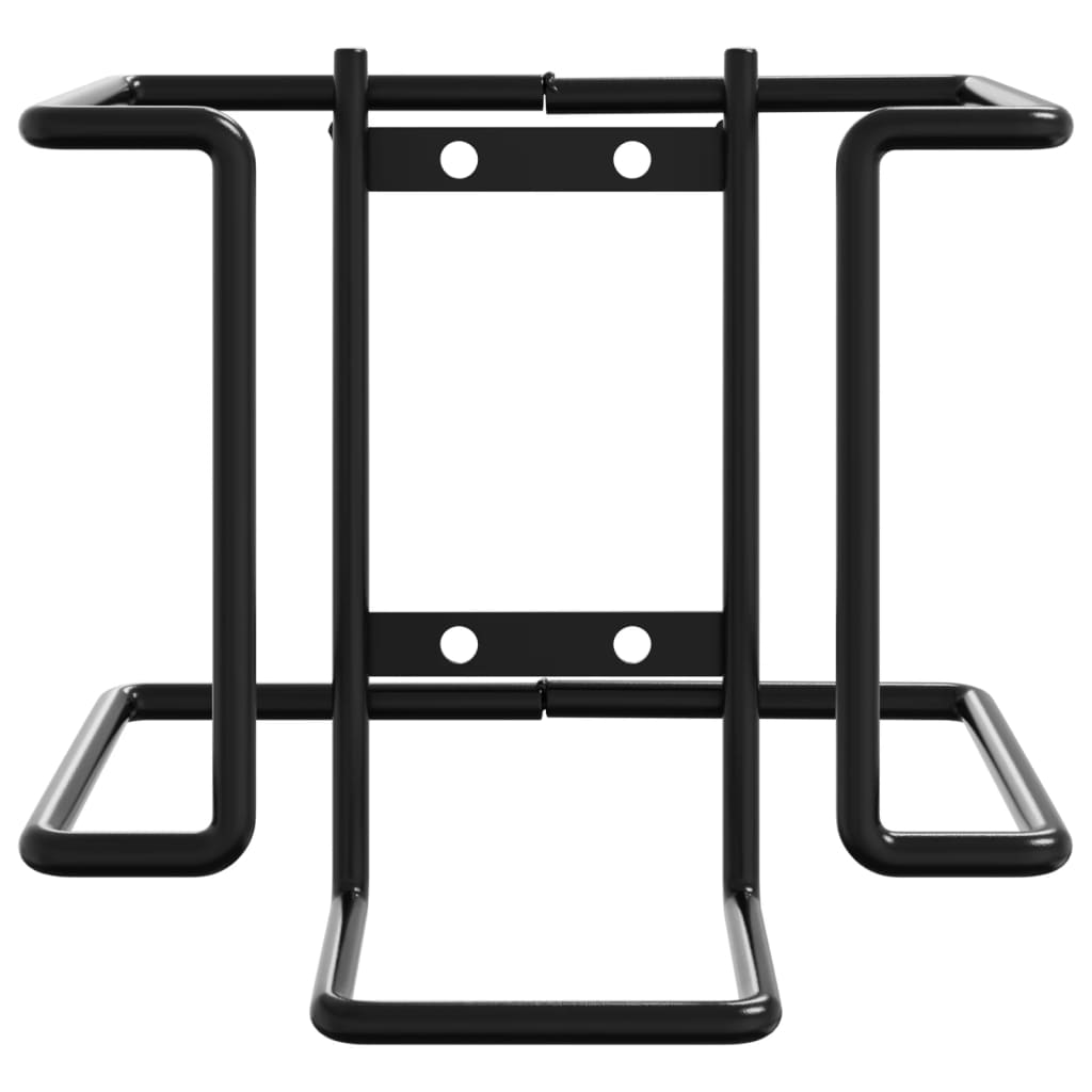 Holder til saltsten stål sort - number 4.