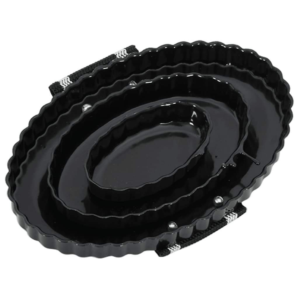 Strigler 3 stk. stål sort - number 5.