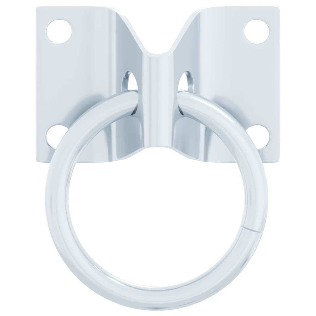 Opbindingsring med plader 3 stk. stål sølvfarvet - 7 x 2 5 x 8 cm (l x b x h) - number 5.