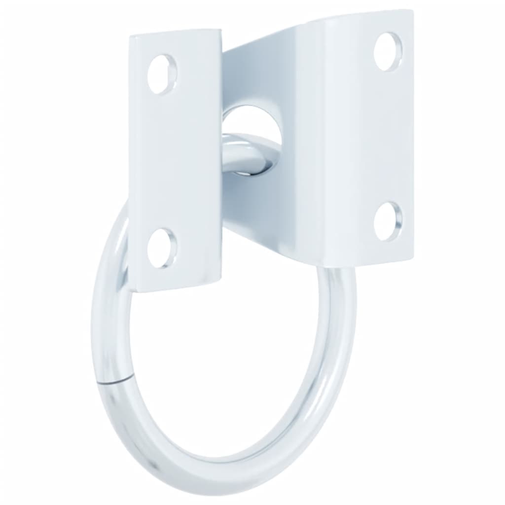 Opbindingsring med plader 3 stk. stål sølvfarvet - 7 x 2 5 x 8 cm (l x b x h) - number 7.