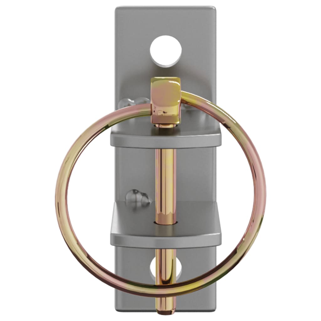 Spandkroge 3 stk. vægmonteret stål sølvfarvet og brun - number 5.