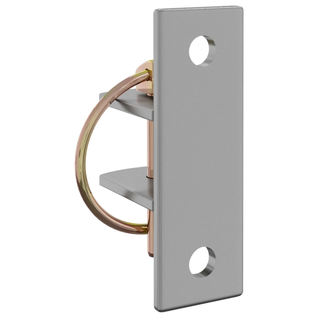 Spandkroge 3 stk. vægmonteret stål sølvfarvet og brun - number 7.