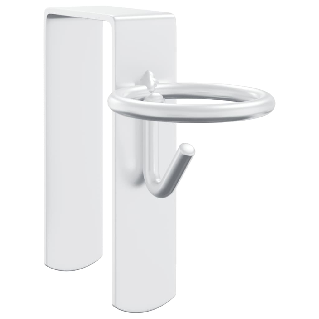 Emmerhaken transporteerbaar 3 stuks staal zilver - number 4.