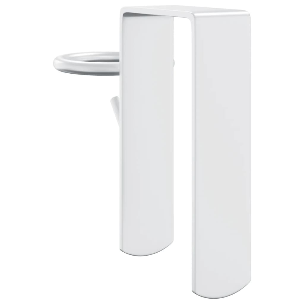 Emmerhaken transporteerbaar 3 stuks staal zilver - number 7.