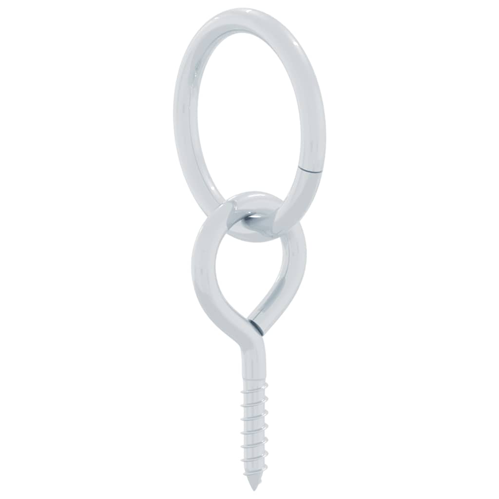 Opbindingsring med skruer 3 stk. stål sølvfarvet - number 5.