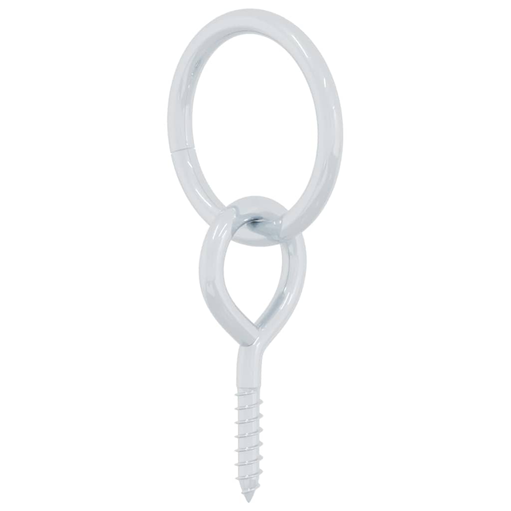 Opbindingsring med skruer 3 stk. stål sølvfarvet - number 8.