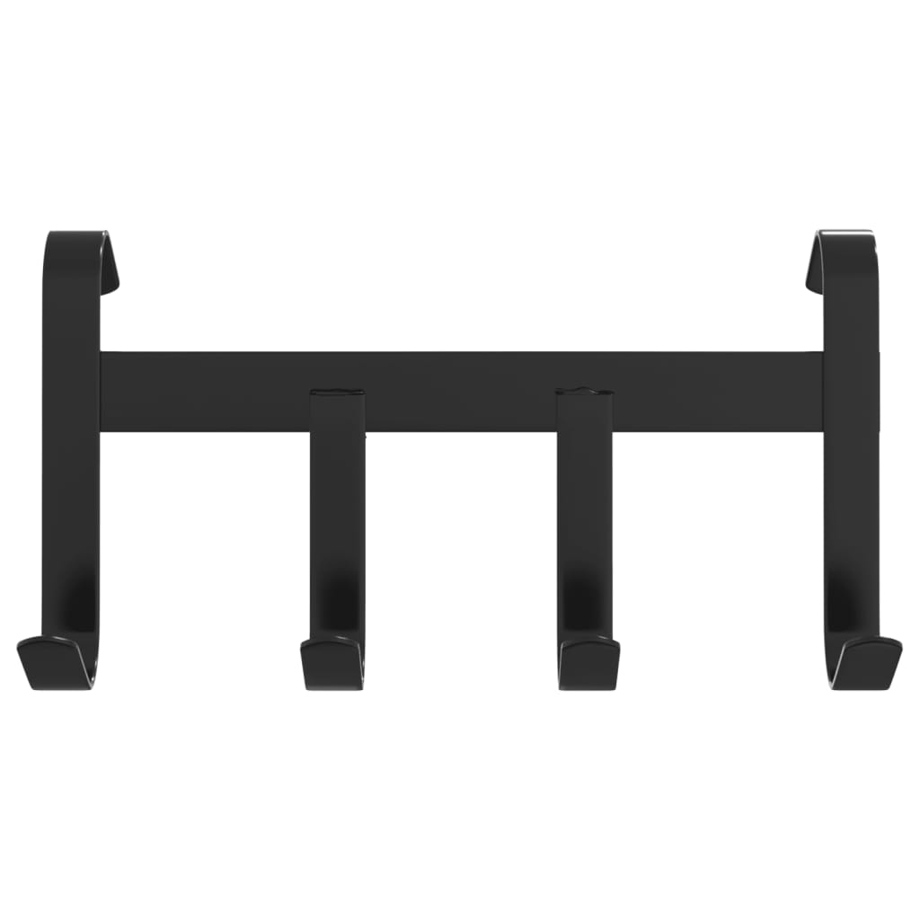 Teugelhouder met 4 haken staal zwart - number 4.