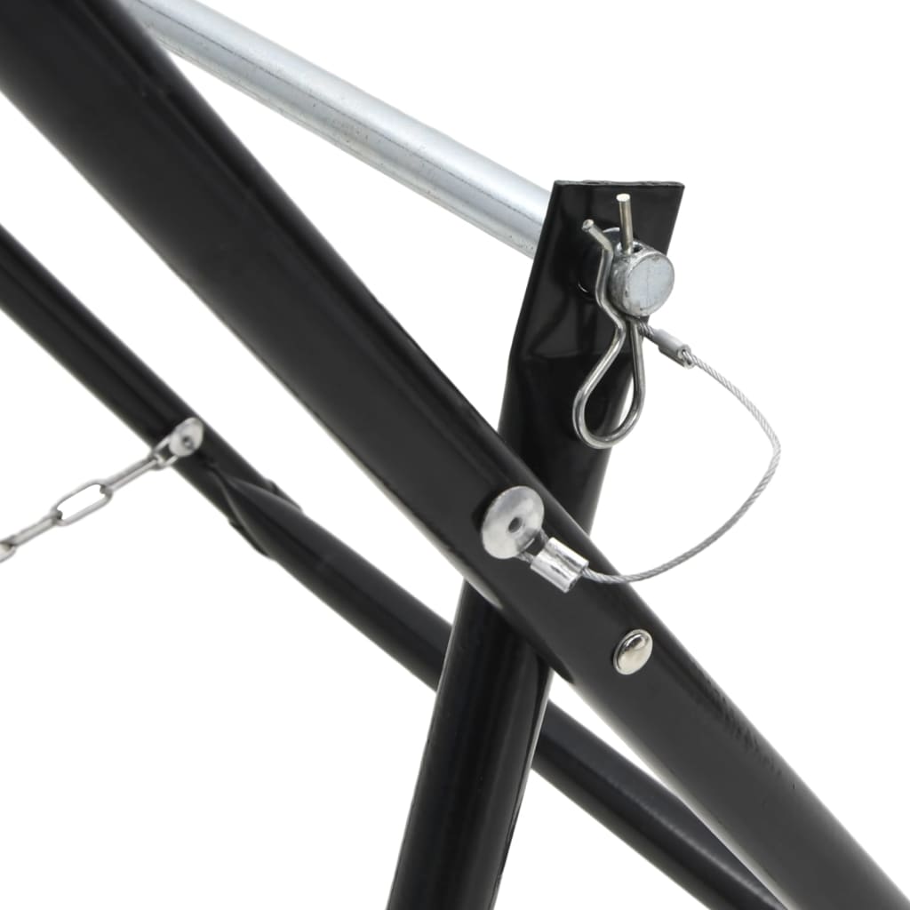 Vattenslangstativ 48 cm 45 kg pulverlackerat stål svart - number 7.