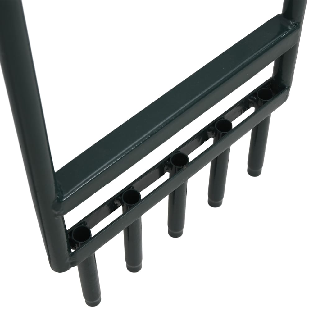 Travnjak sa 5 šupljih zuba u prahu s čeličnim zelenim - number 4.