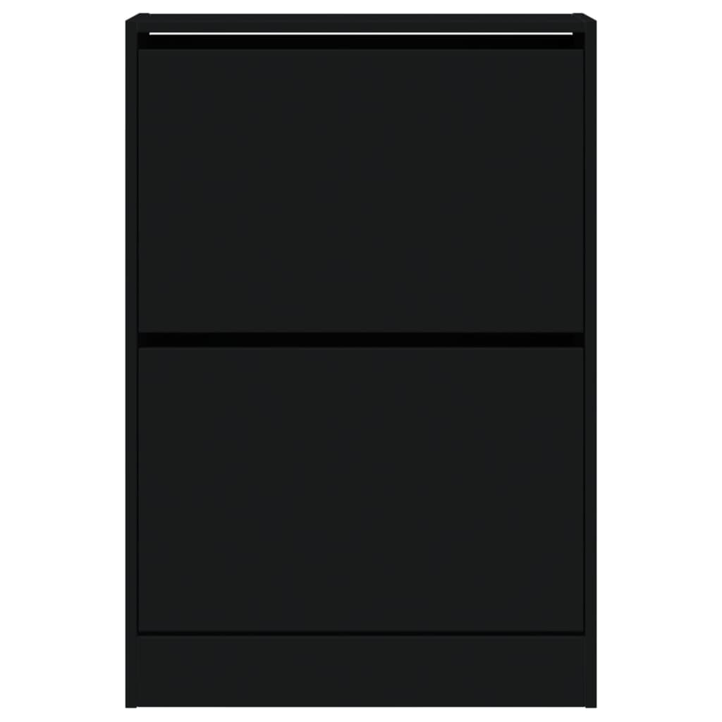 Stalak za cipele 60x21x87,5 cm izrađeno drvo - crno, 60x21x87,5 cm, 1 - number 5.