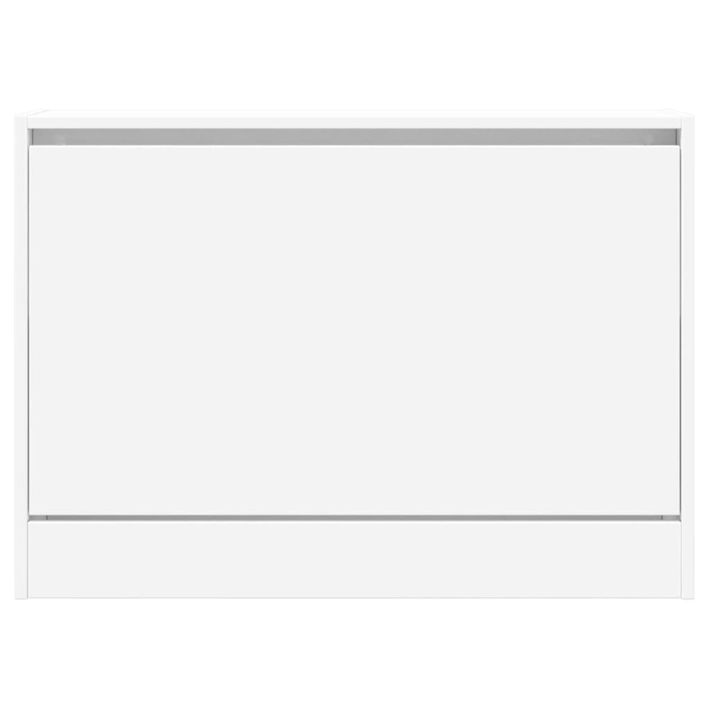 Skoreol izgrađeno drvo - bijelo, 80 x 21 x 57 cm, 1 - number 5.