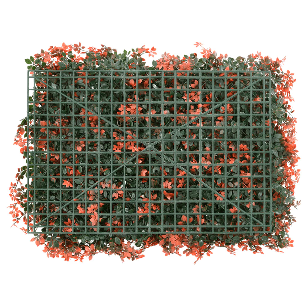 Fence with artificial maple leaves pcs. 40x60 cm red - 6 - number 4.