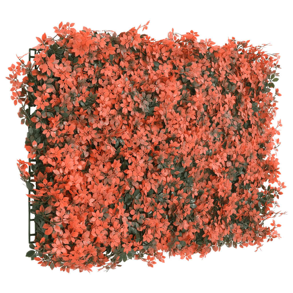 Fence with artificial maple leaves pcs. 40x60 cm red - 6 - number 3.