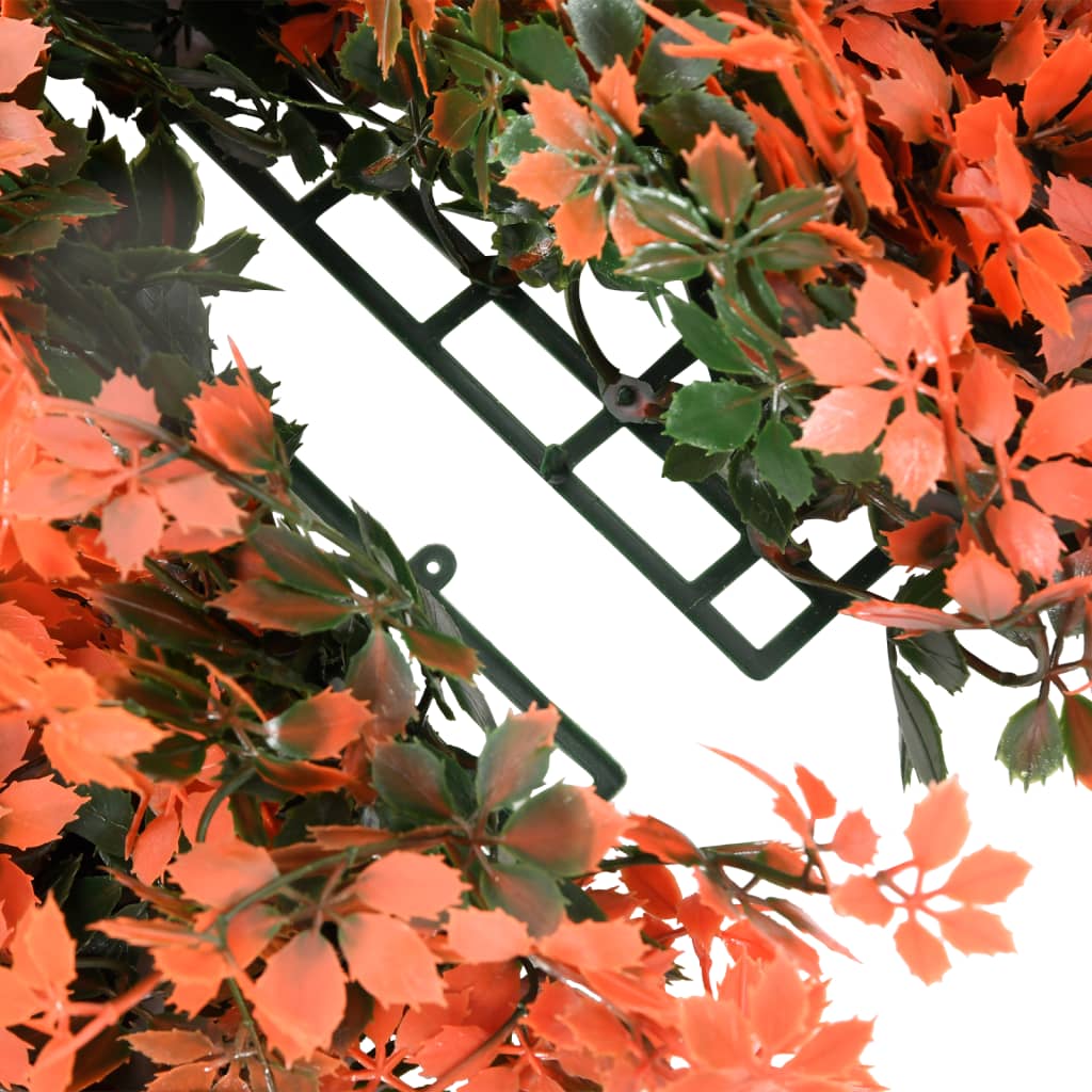 Fence with artificial maple leaves pcs. 40x60 cm red - 6 - number 5.