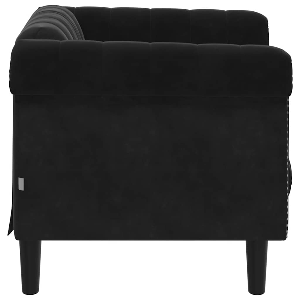 Sofastol velor - czarna, sofa - number 5.