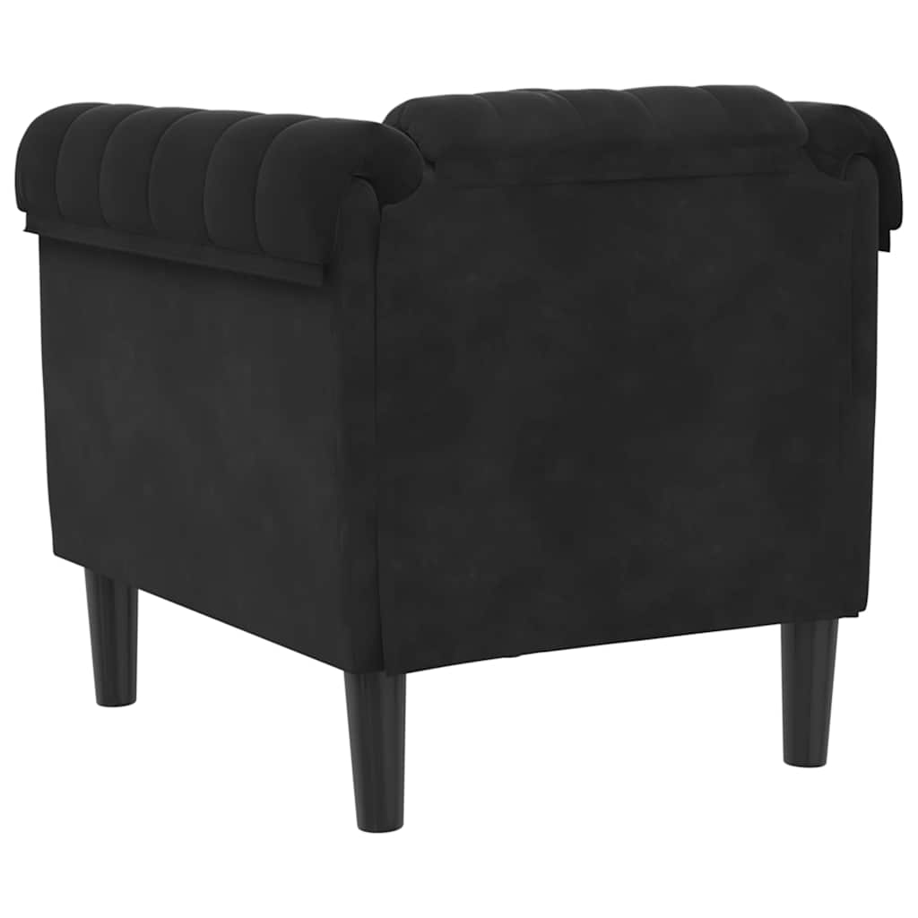 Sofastol velor - czarna, sofa - number 6.