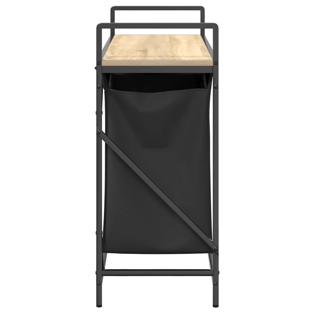 Vasketøjskurv 2 rum med hylde - sonoma-eg, 1, 2 bags - number 7.