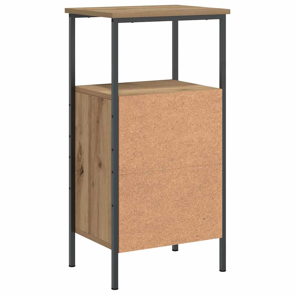 Sengeborde stk. 41x31x80 cm konstrueret træ kunsteg - artisan eg, 2 - number 8.