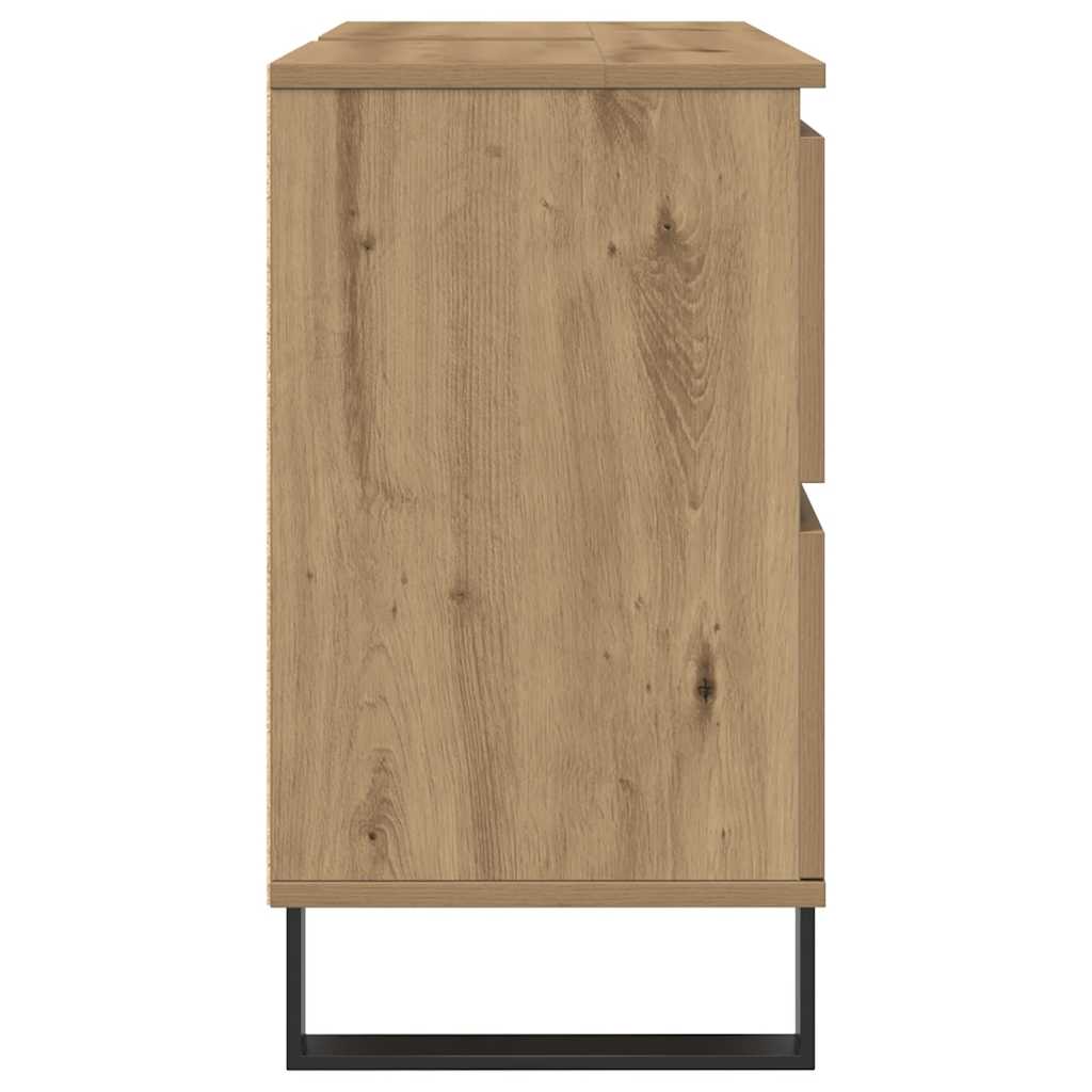 Ormar za kupaonicu 80x33x60 cm izgrađen drveni artikl) artisan oak, 1, x - number 5.