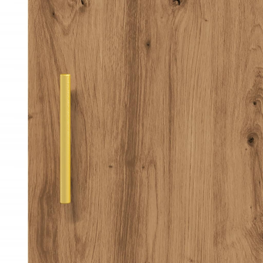 Skab 34,5x34x90 cm konstrueret træ kunsteg - artisan eg, 1 - number 9.