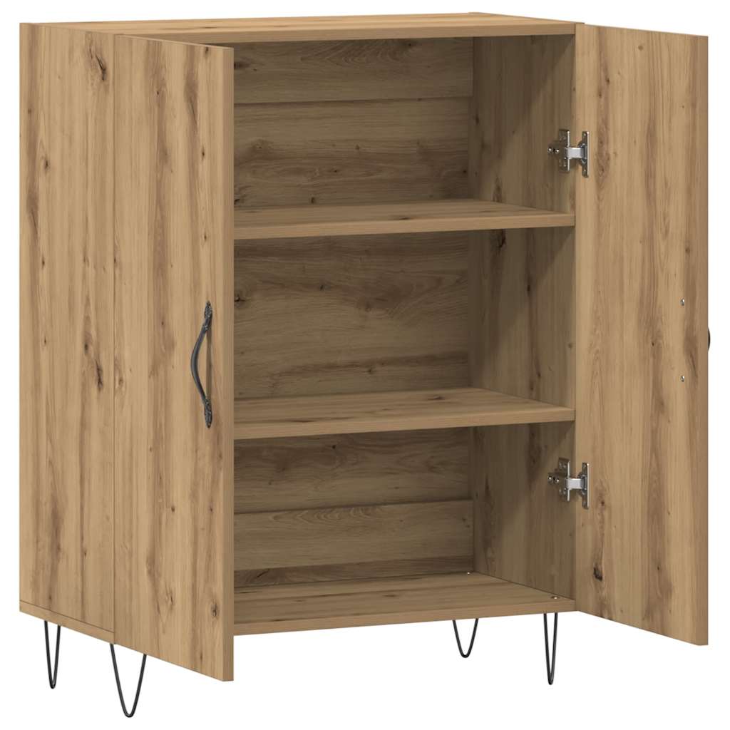 Skab 69,5x34x90 cm konstrueret træ kunsteg - artisan eg, 1 - number 7.