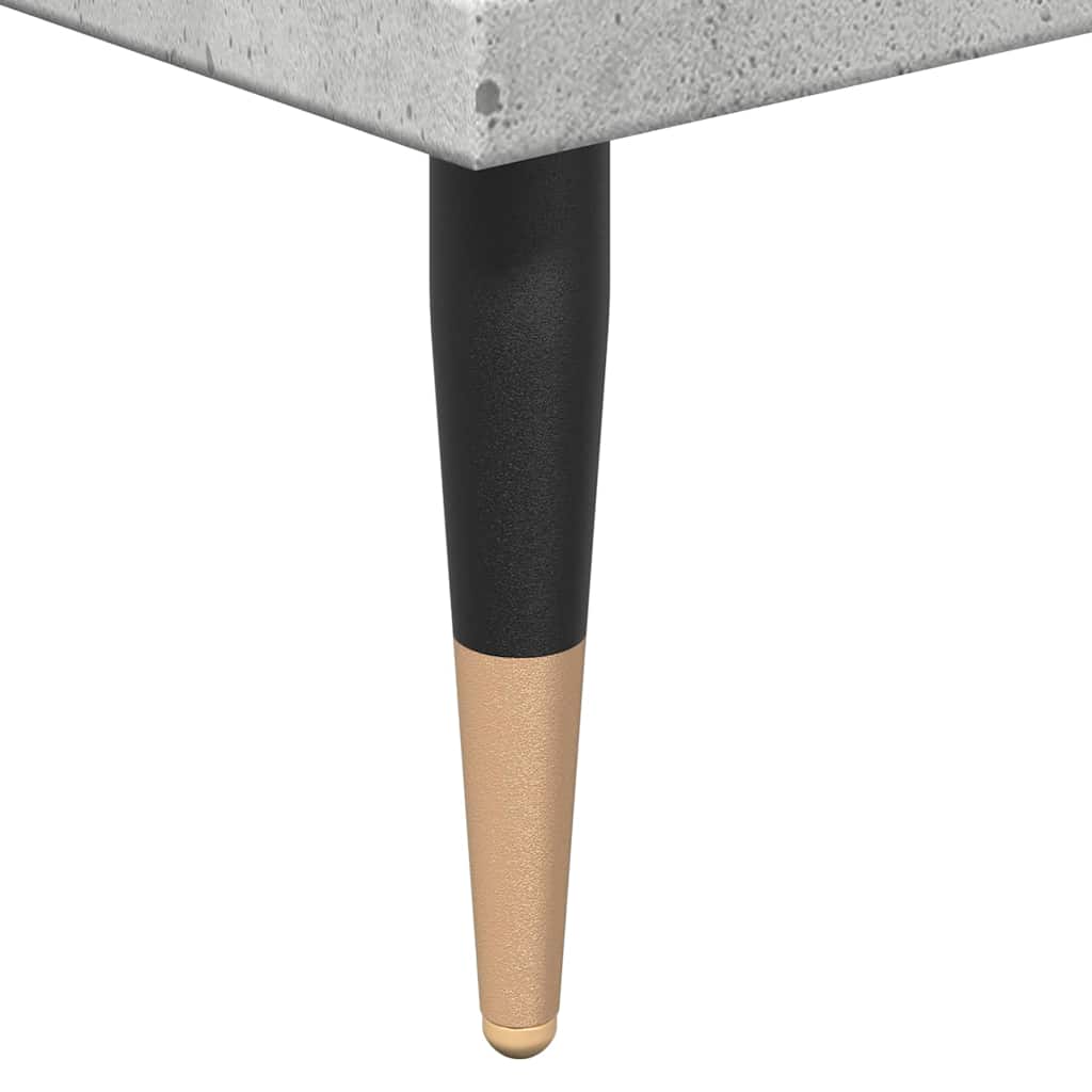 Badeværelsesskab 65x33x60 cm konstrueret træ betongrå - number 10.