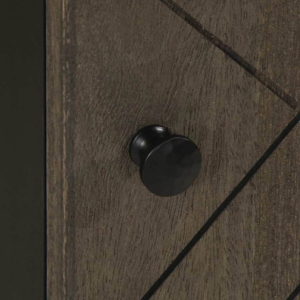 Kupaonski ormarić 38x33x48 cm puno mango drvo crni - number 8.