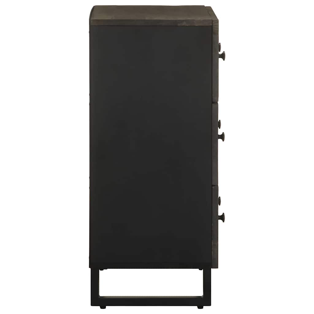 Skænk 60x33x75 cm massivt mangotræ sort - number 4.