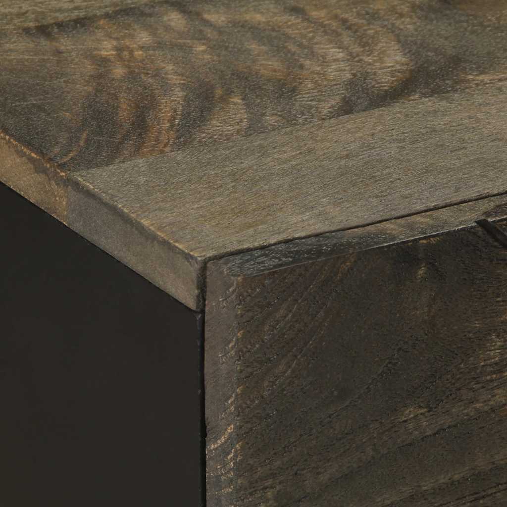 Noćni ormarić 50x33x60 cm puno mango drvo crni - ooo 1 - number 7.