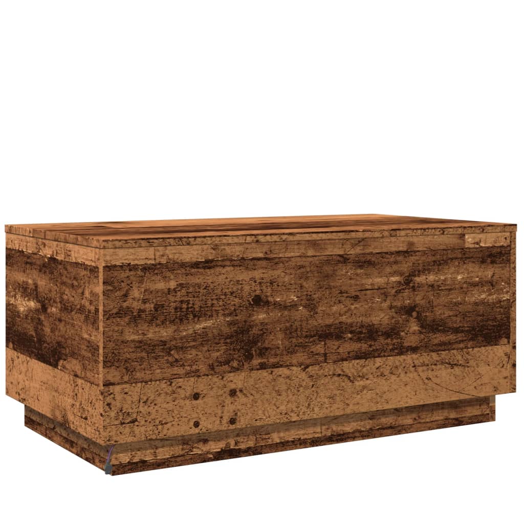 Stol za kavu s led svjetlom 90x50x40 cm stari drvo - staro drvo, 1, 90 cm - number 9.