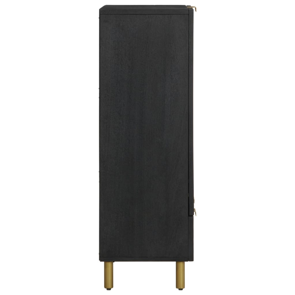 Højskab 60x33x100 cm konstrueret træ sort - 60 x 33 x 100 cm (l x b x h) - number 4.