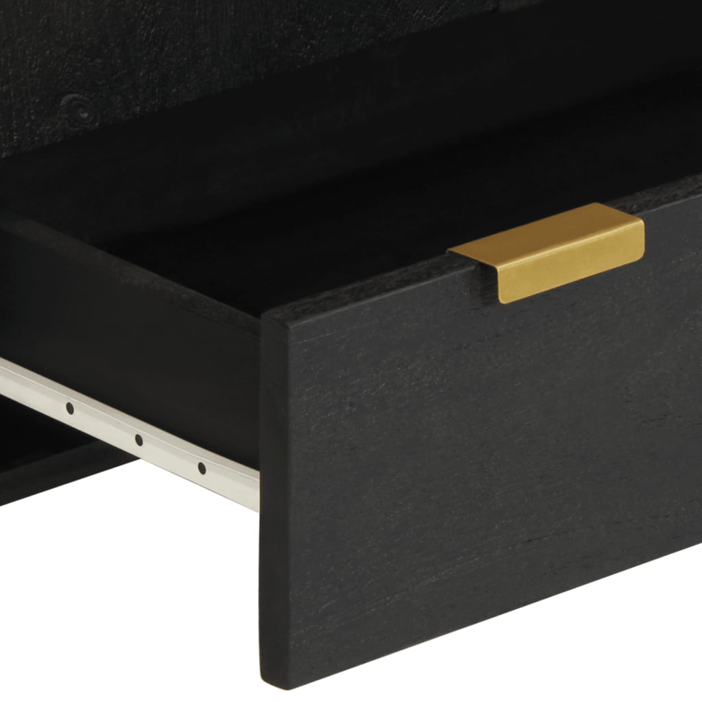 Højskab 60x33x100 cm konstrueret træ sort - 60 x 33 x 100 cm (l x b x h) - number 7.