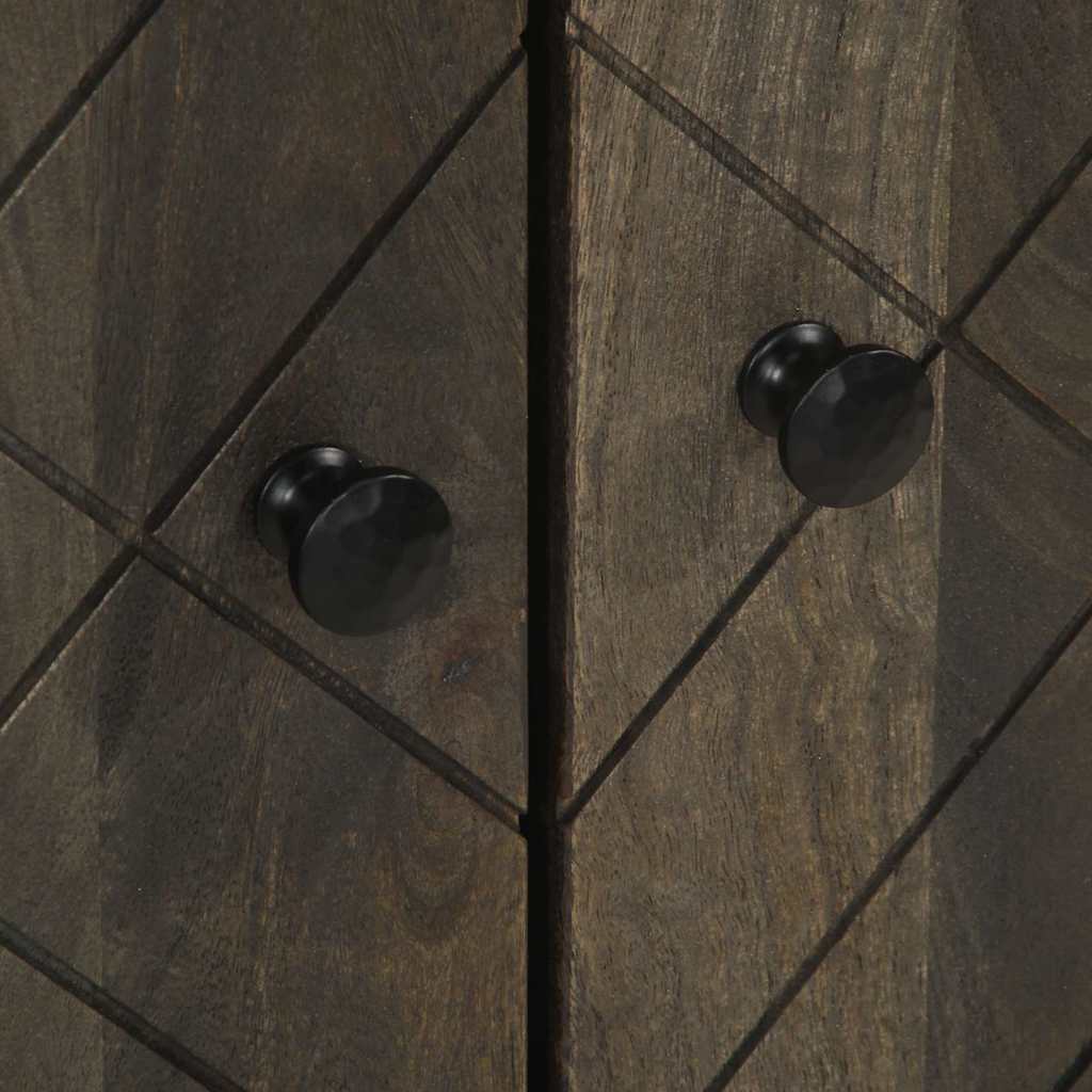 Skjenk 60x33x75 cm heltre mangotre sort - number 7.