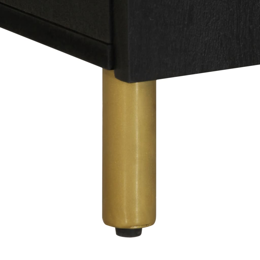 Szafka łazienkowa 38x33x48 cm drewno klejone czarne - number 8.