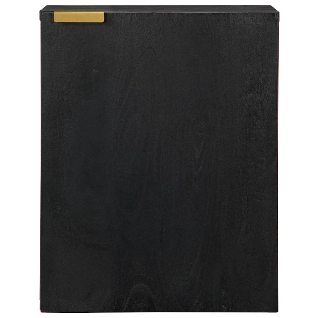 Szafka ścienna do łazienki 38x33x48 cm drewno klejone czarne - number 3.