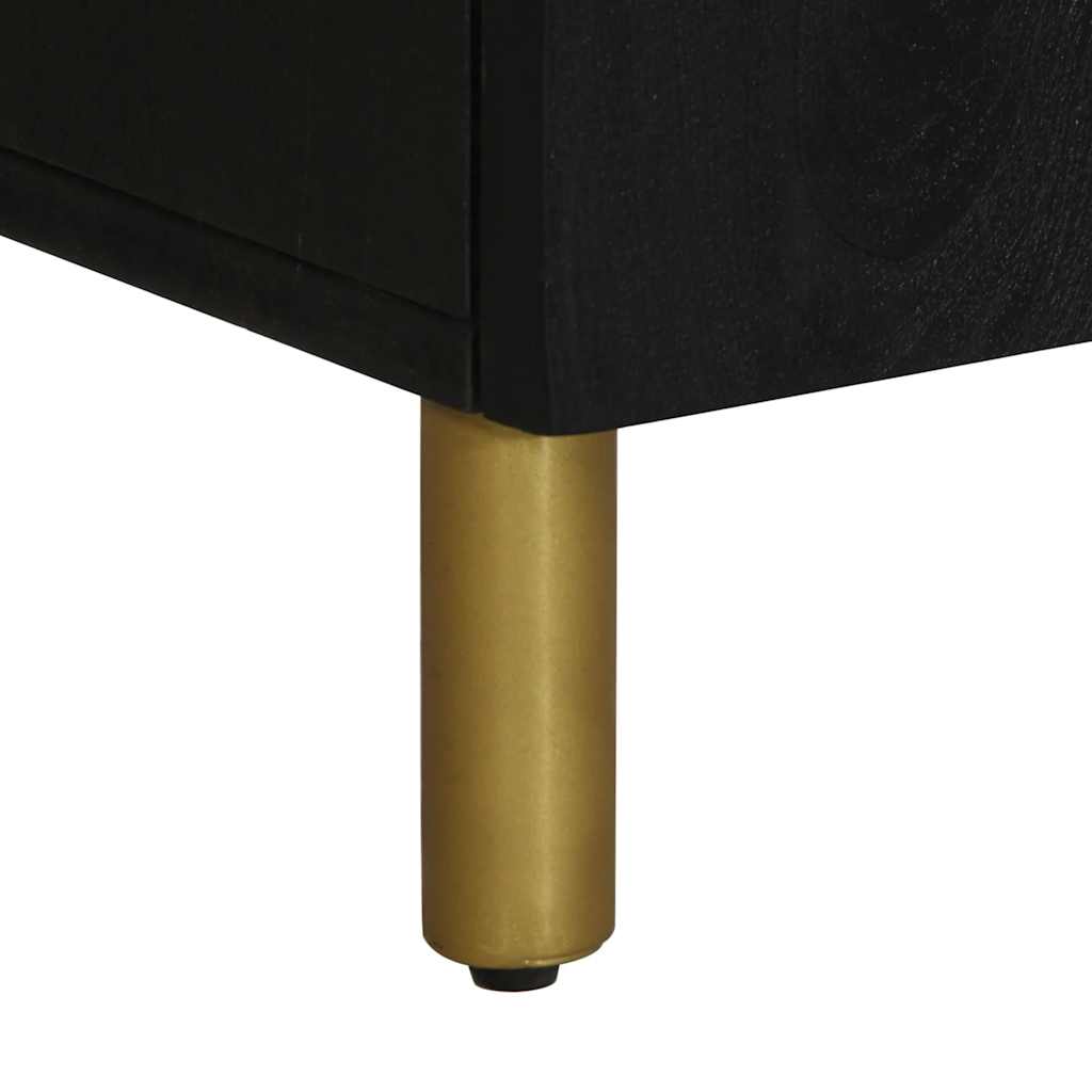 Skab 60x33x75 cm konstrueret træ sort - 60 x 33 x 75 cm (l x b x h) - number 8.