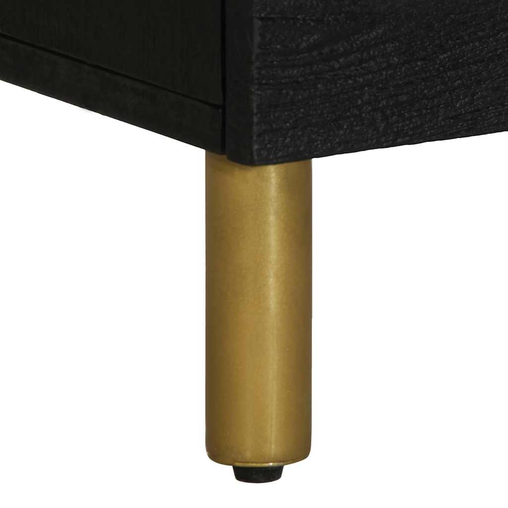 Noćni ormarić izrađeno drvo 50x33x62 cm crni - number 8.