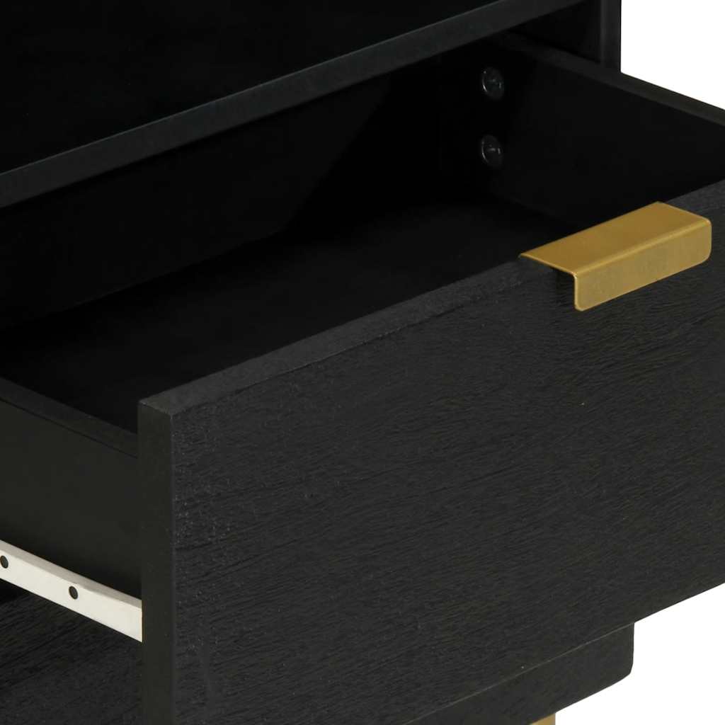 Noćni ormarić izrađeno drvo 50x33x62 cm crni - number 7.