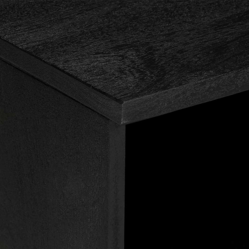 Tv-bord 80x33x46 cm konstrueret træ sort - 80 x 33 x 46 cm (l x b x h) - number 7.