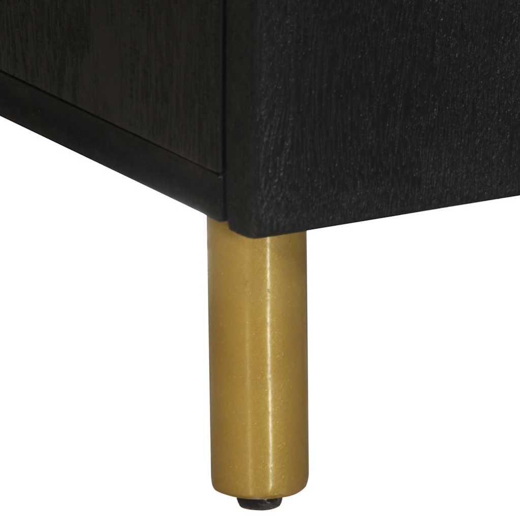 Skab 60x33x75 cm konstrueret træ sort - number 8.