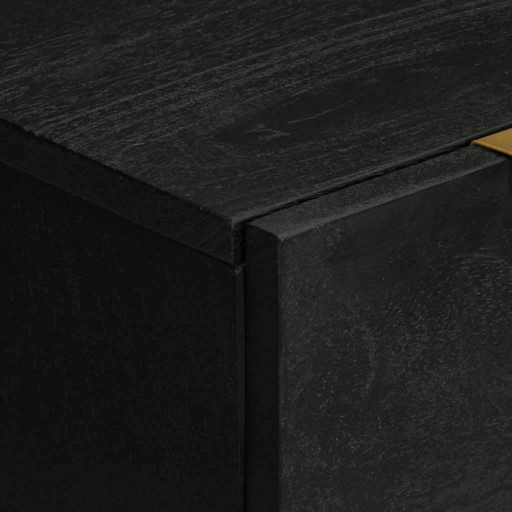 Skab 60x33x75 cm konstrueret træ sort - number 6.