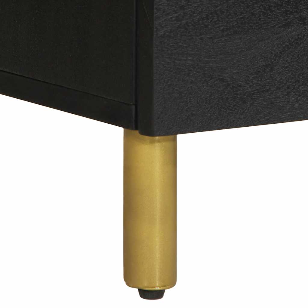 Skab 60x33x75 cm konstrueret træ sort - number 8.