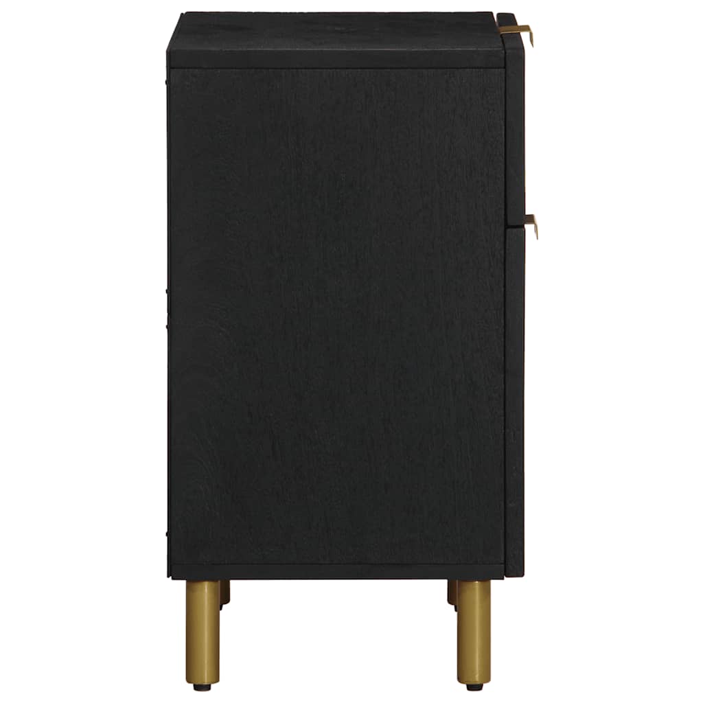Noćni ormarić 50x33x60 cm izrađeno drvo crna - number 4.