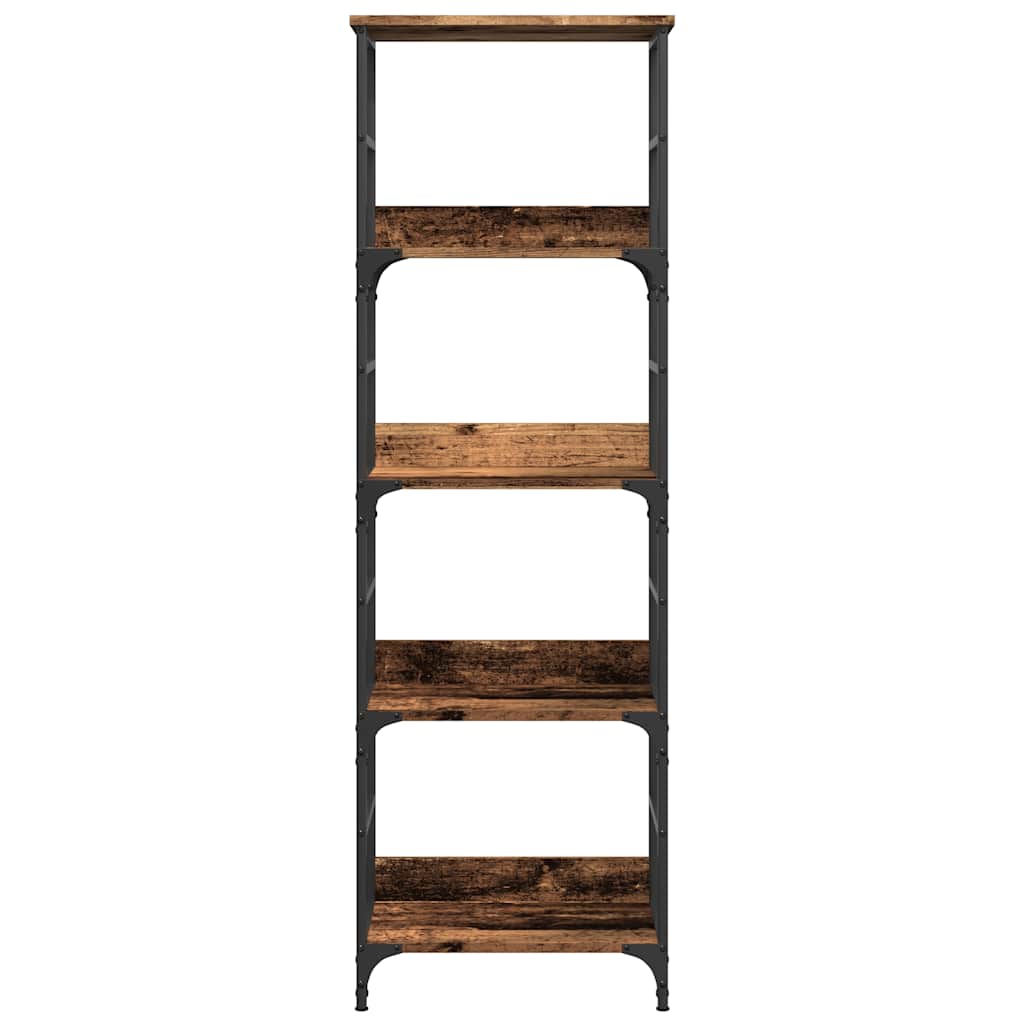 Bokhylle 50x33x153 cm konstruert tre antikk treutseende - number 4.