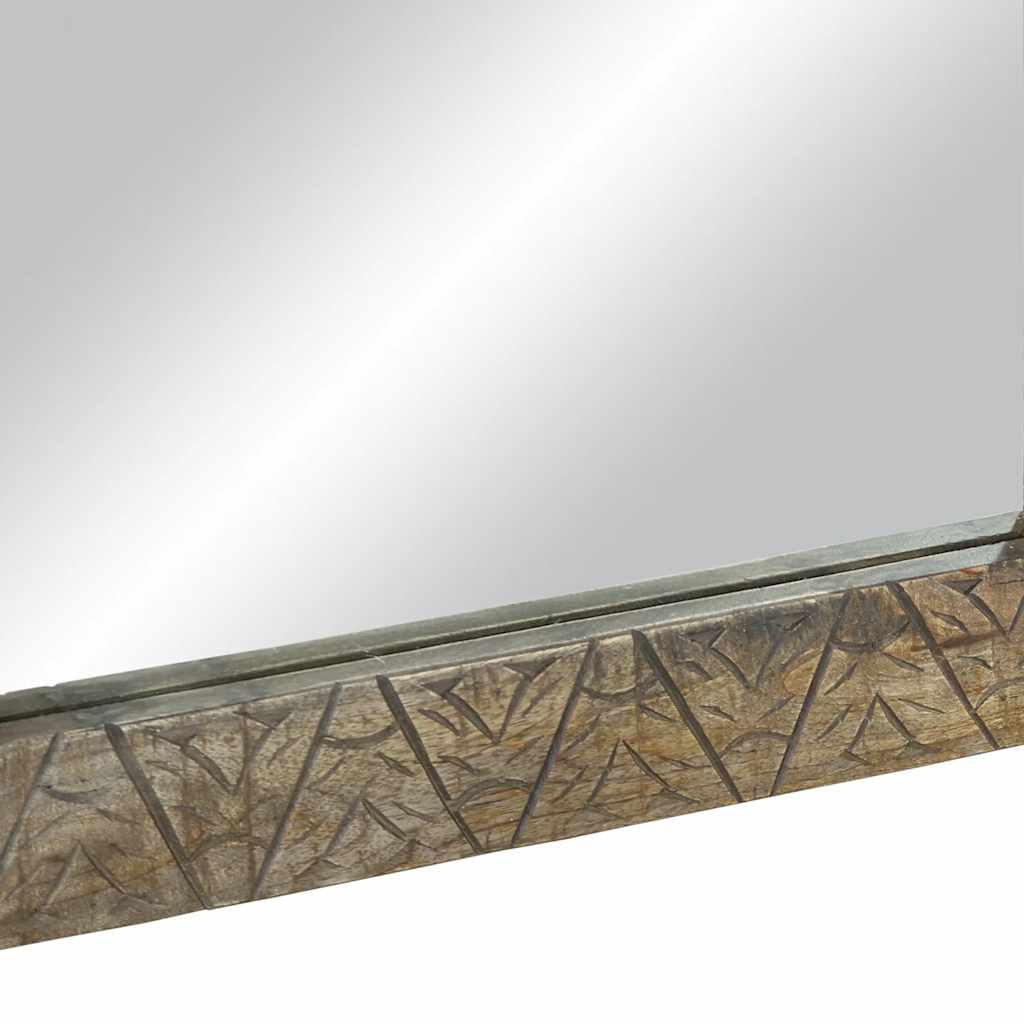 Lustro łazienkowe 50x2,5x70 cm lite drewno mango - number 5.