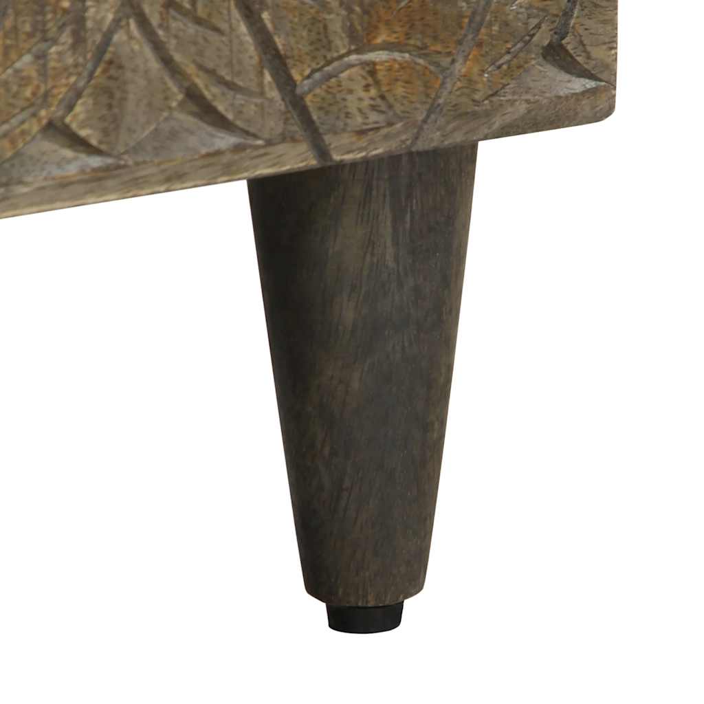 Stolik rtv 80x33x46 cm lite drewno mango czarne - 80 x 33 x 46 cm (szer. x gł. x wys.) - number 8.