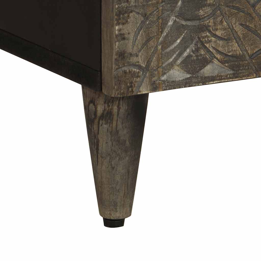 Szafka łazienkowa 38x33x160 cm lite drewno mango - number 8.