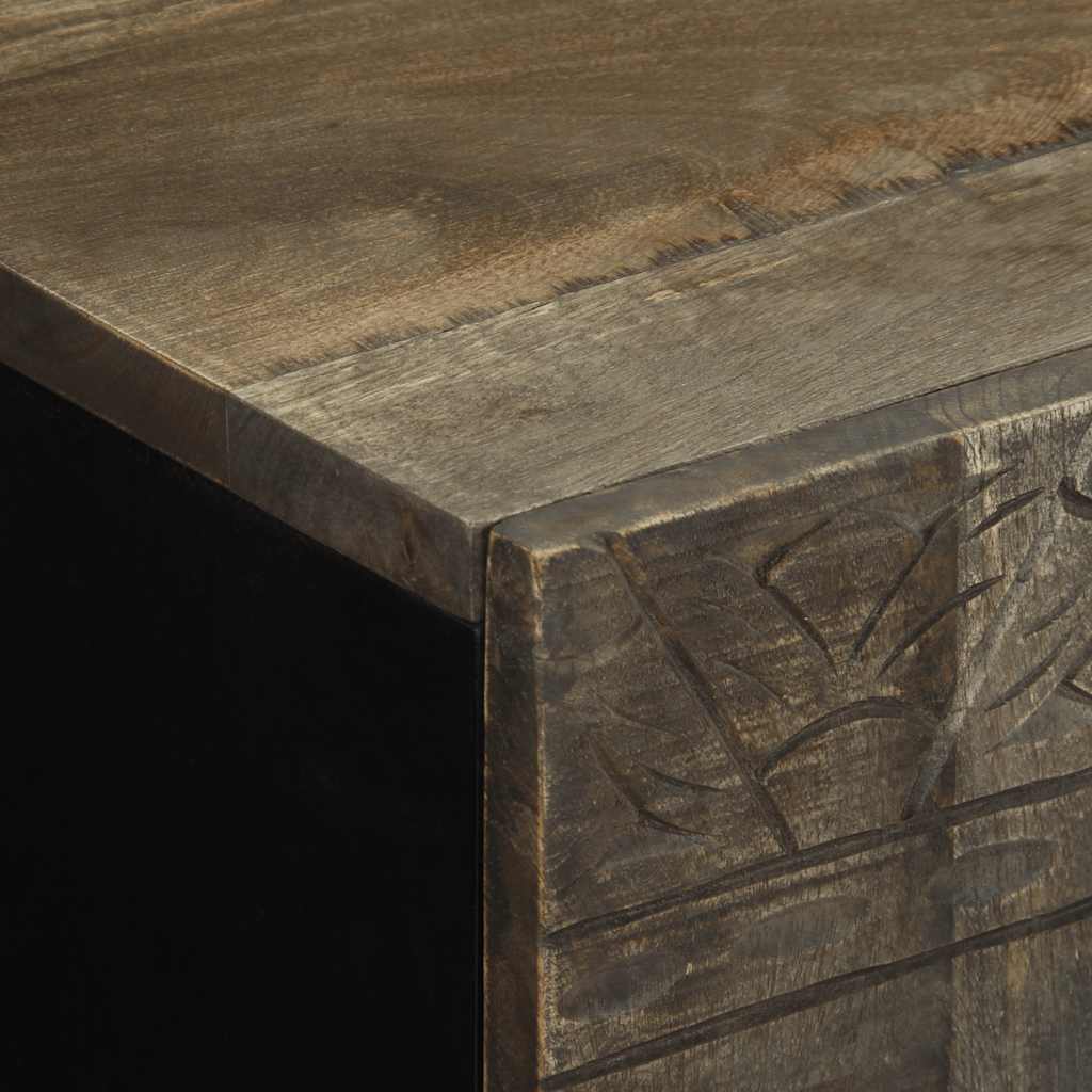 Badeværelsesskab 38x33x58 cm massivt mangotræ - number 6.